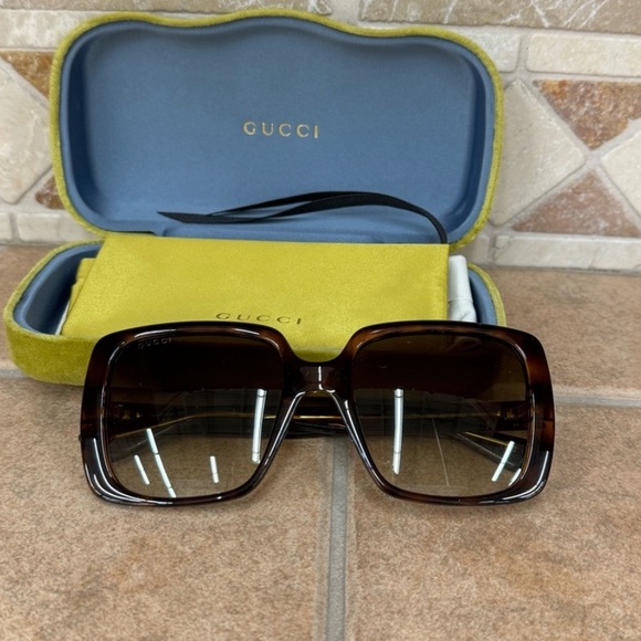 🆕✨Gucci GG0632S Havana Square Sunglasses ✨ - Picture 6 of 12
